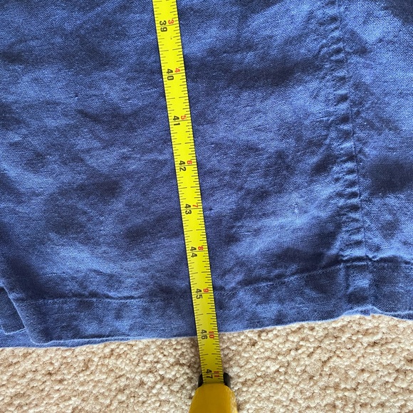 VGUC 100% Linen True Vintage 1990s Cali Cali Apron Pinafore Jumper Maxi Dress - Picture 11 of 11